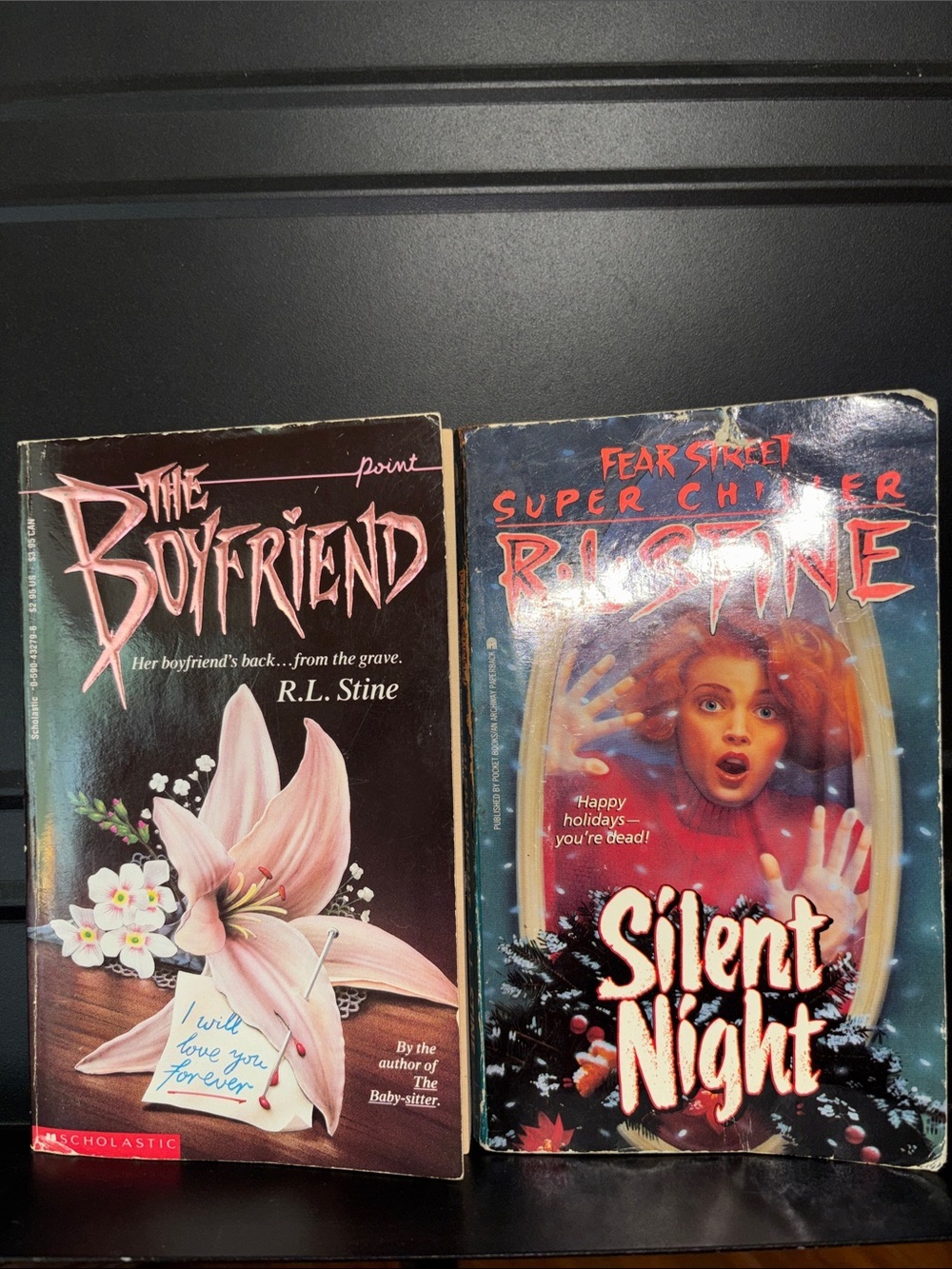 R.L. Stine 2 Book Bundle - The Boyfriend & Silent Night | Vintage Paperbacks